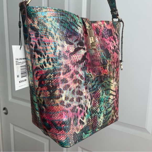 Brahmin Shira Bucket Bag Shapeshifter Melbourne Leather - Picture 3 of 8